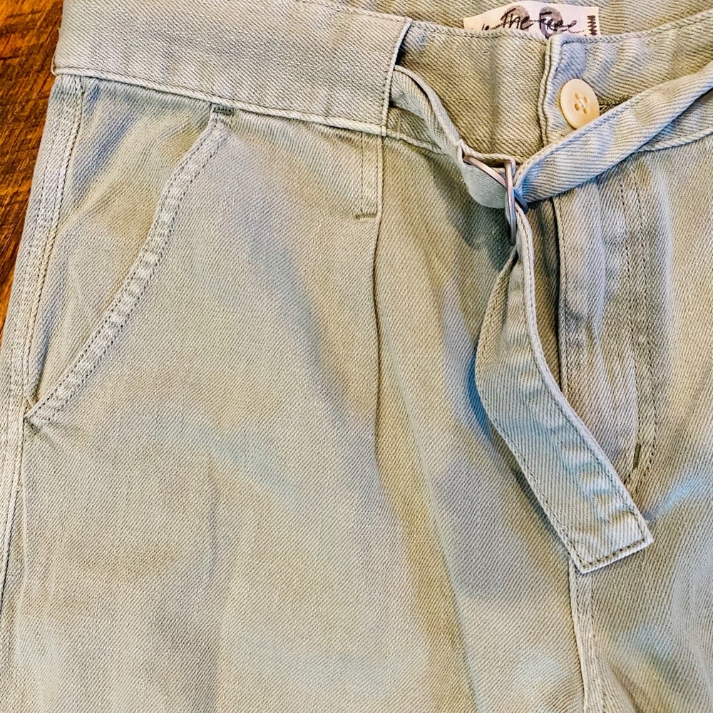FREE PEOPLE Paloma High-Rise Slouchy Jeans Mint - Picture 8 of 13